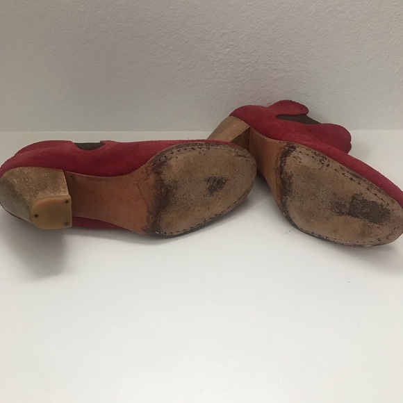 Rachel Comey red suede ankle booties - Picture 5 of 6